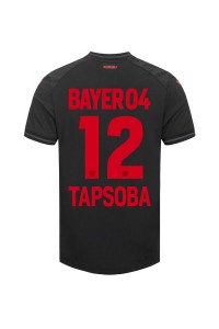 Bayer Leverkusen Edmond Tapsoba #12 Jalkapallovaatteet Kotipaita 2023-24 Lyhythihainen